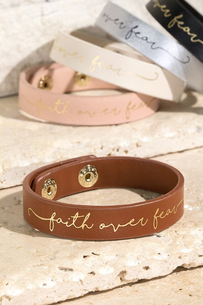 Faith Over Fear Bracelet