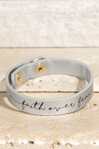 Faith Over Fear Bracelet