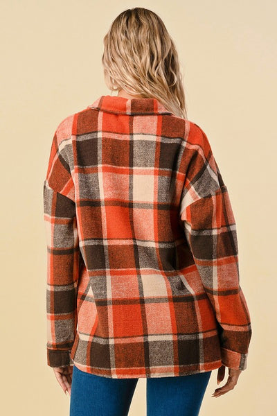 Flannel Blouse Plaid Shirt