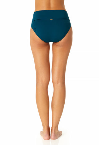 Women's Soft Band Mid Rise Bikini Swim Bottom