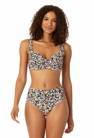 Women's Retro Underwire Bikini Swim Top