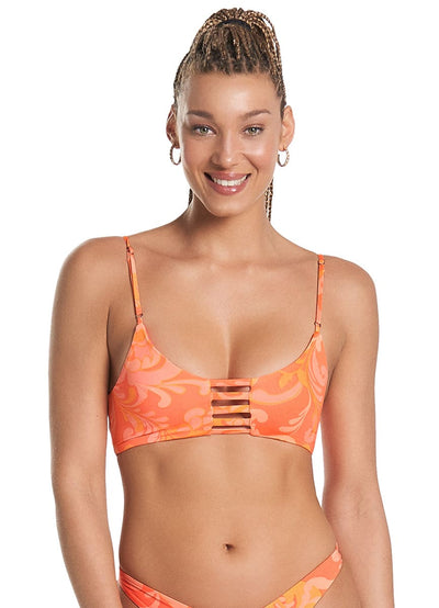 Maaji Swirl Tulip Praia Sporty Bralette Bikini Top