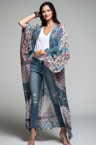 Intricate Demask Kimono