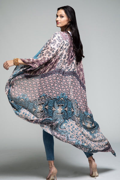 Intricate Demask Kimono
