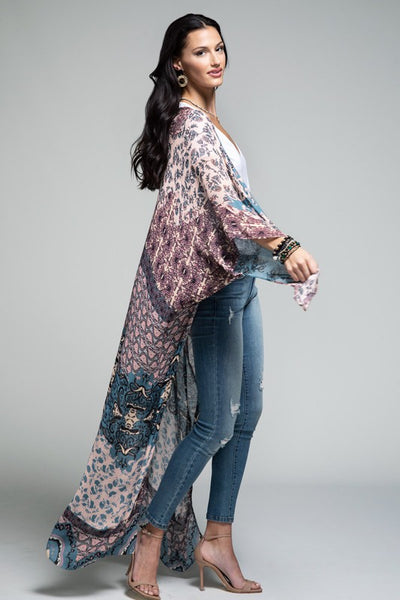 Intricate Demask Kimono