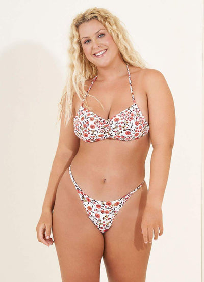 Maaji Wild Flower Micro Mini Single Strap Bikini Bottom