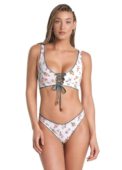 Maaji Eucalyptus Green Allure Long Line Triangle Bikini Top