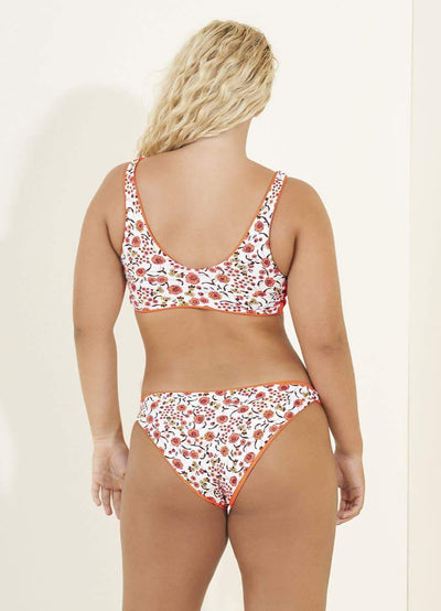 Maaji Orange Poppy Flirt Thin Side Bikini Bottom