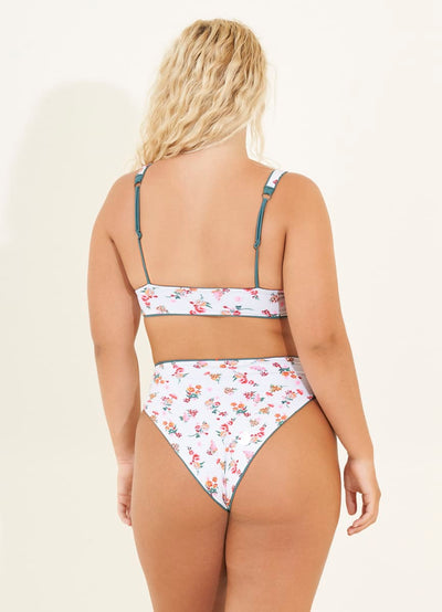 Maaji Eucalyptus Green Suzy Q High Rise/High Leg Bikini Bottom