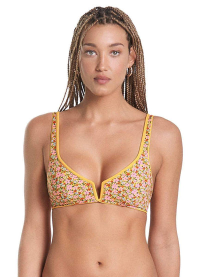 Maaji Sunflower Victory V Wire Bralette Bikini Top