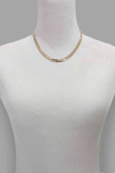 CLASSIC 8mm WIDE SNAKE CHAIN NECKLACE