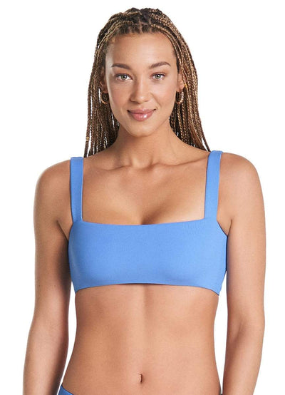 Maaji Blue Bell Danzel Lace Up Bralette Bikini Top