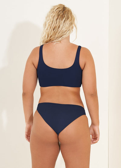 Maaji Indigo Blue Guinea Sporty Bralette Bikini Top