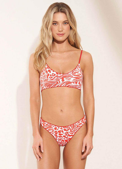 Maaji Red Camellia Sublimity Classic Bikini Bottom