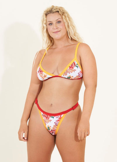 Maaji Eucalyptus Green Hyacinth Fixed Triangle Bikini Top