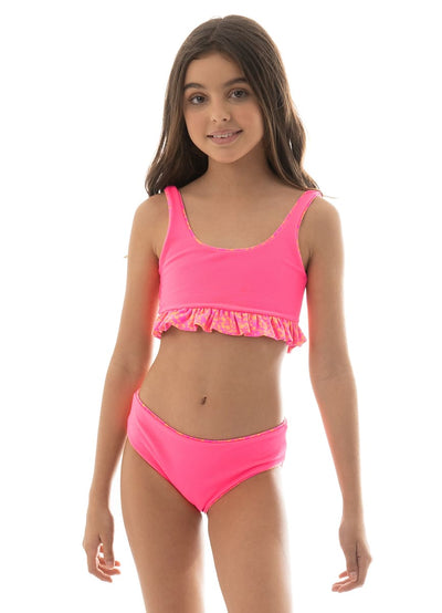 Maaji Aster Papaya Girls Bikini Set
