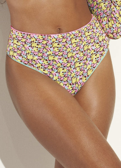 Golden Hour Suzy V High Rise/High Leg Bikini Bottom