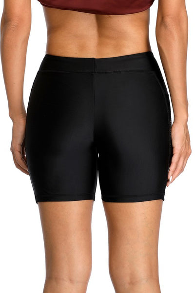 Women Mesh Crochet Bikini Bottom Swim Shorts