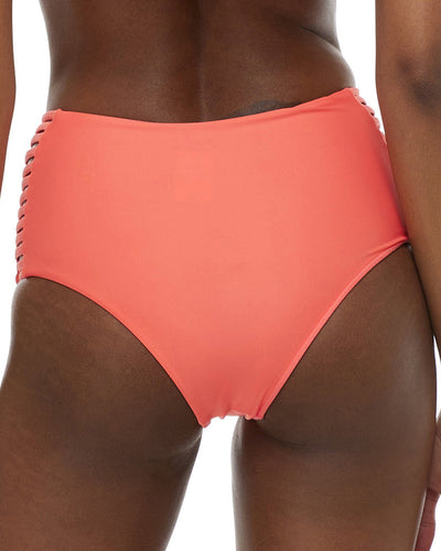 SMOOTHIES GINGER HIGH-WAISTED SIDE STRAP BIKINI BOTTOM