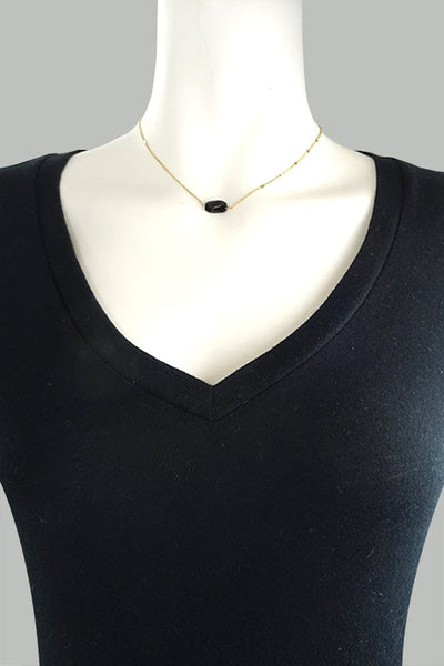 Natural stone necklace