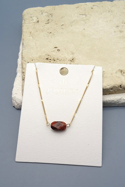 Natural stone necklace