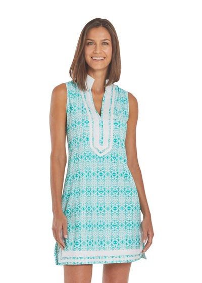 Sunshine Shores Sleeveless Tunic Dress