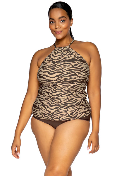 Sunsets Escape Harlow High Neck Tankini