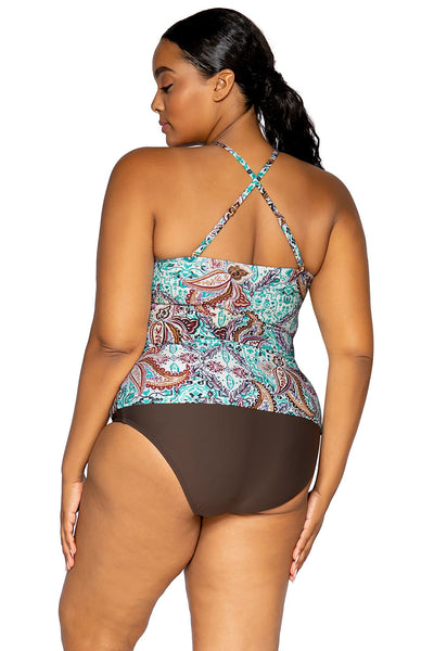 Sunsets Escape Harlow High Neck Tankini