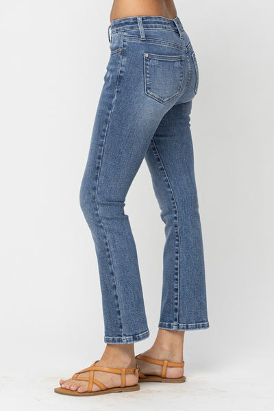 Mid Rise Demi Crop Bootcut