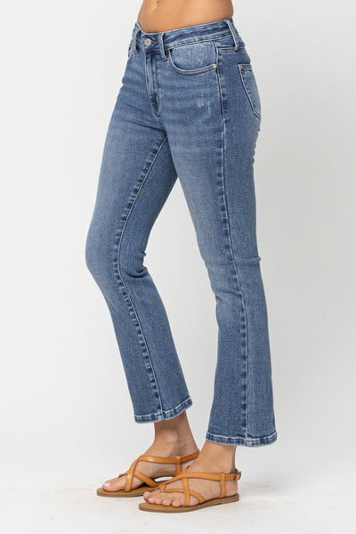 Mid Rise Demi Crop Bootcut