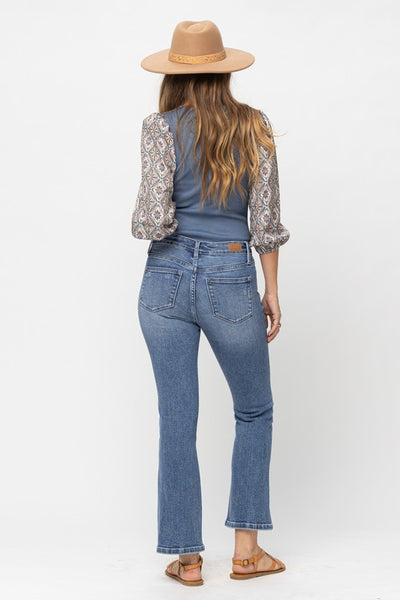Mid Rise Demi Crop Bootcut