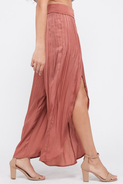 High Slit Flowy Pants