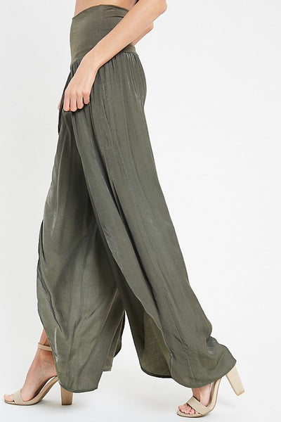 High Slit Flowy Pants