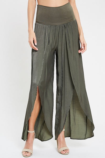High Slit Flowy Pants