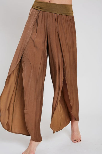 High Slit Flowy Pants