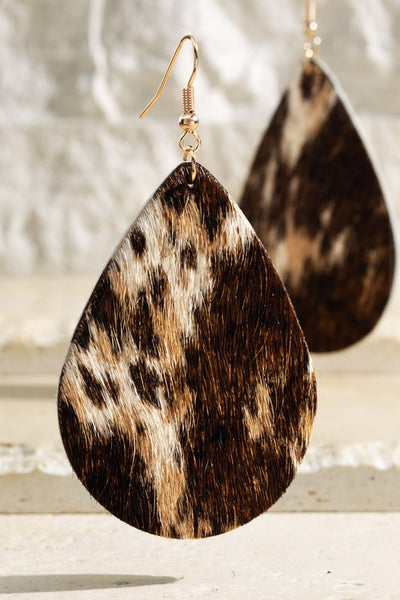 Animal Genuine Leather Earrings