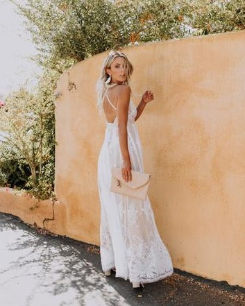 Floral Flocked Mesh Dress