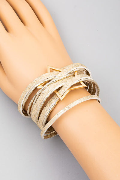 Thin Multi Strand Star Magnetic Bracelet