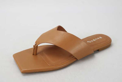 Square Toe Flip Flops