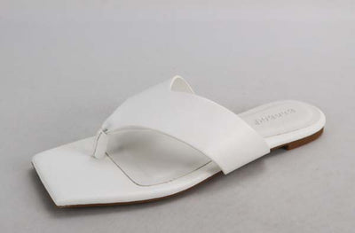 Square Toe Flip Flops