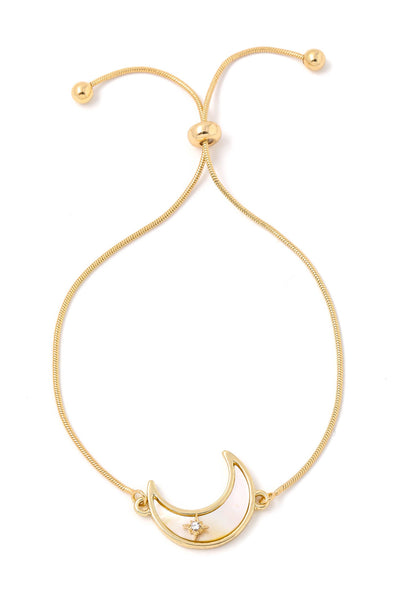 Cresent Moon Adjustable Bracelet