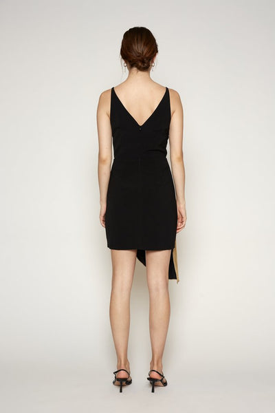 Cher Two Toned Dress-Black Gold