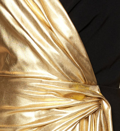 Cher Two Toned Dress-Black Gold