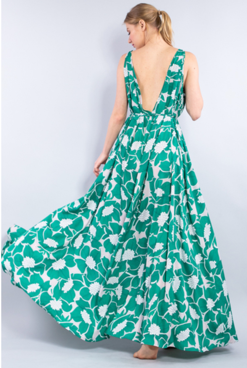 Gorgeous in Green Maxi Dress