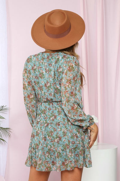 Floral Print Mini Dress