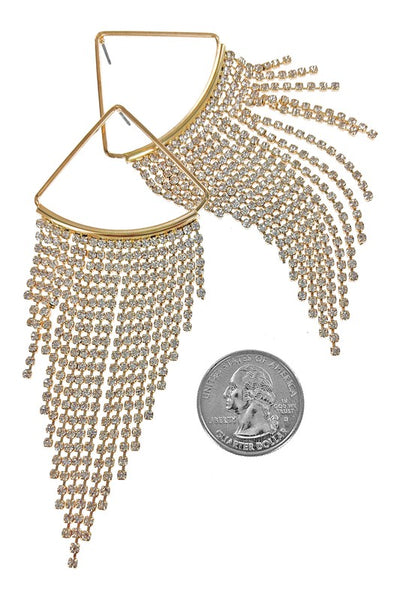 Chandelier Rhinestone Drop Earrings