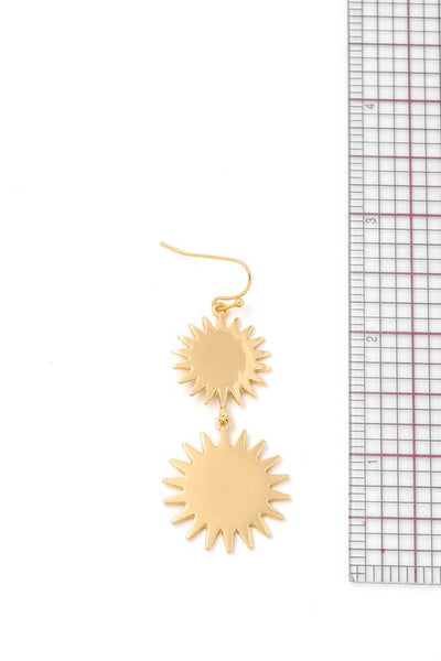 Layered Sun Burst Earrings