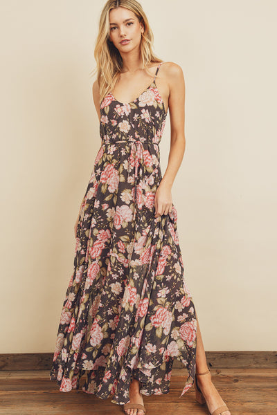 Floral Flared Maxi Dress