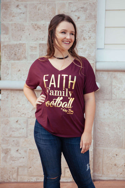 Faith, Family, Football Tee