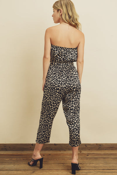 Panther Tube Top Jumpsuit